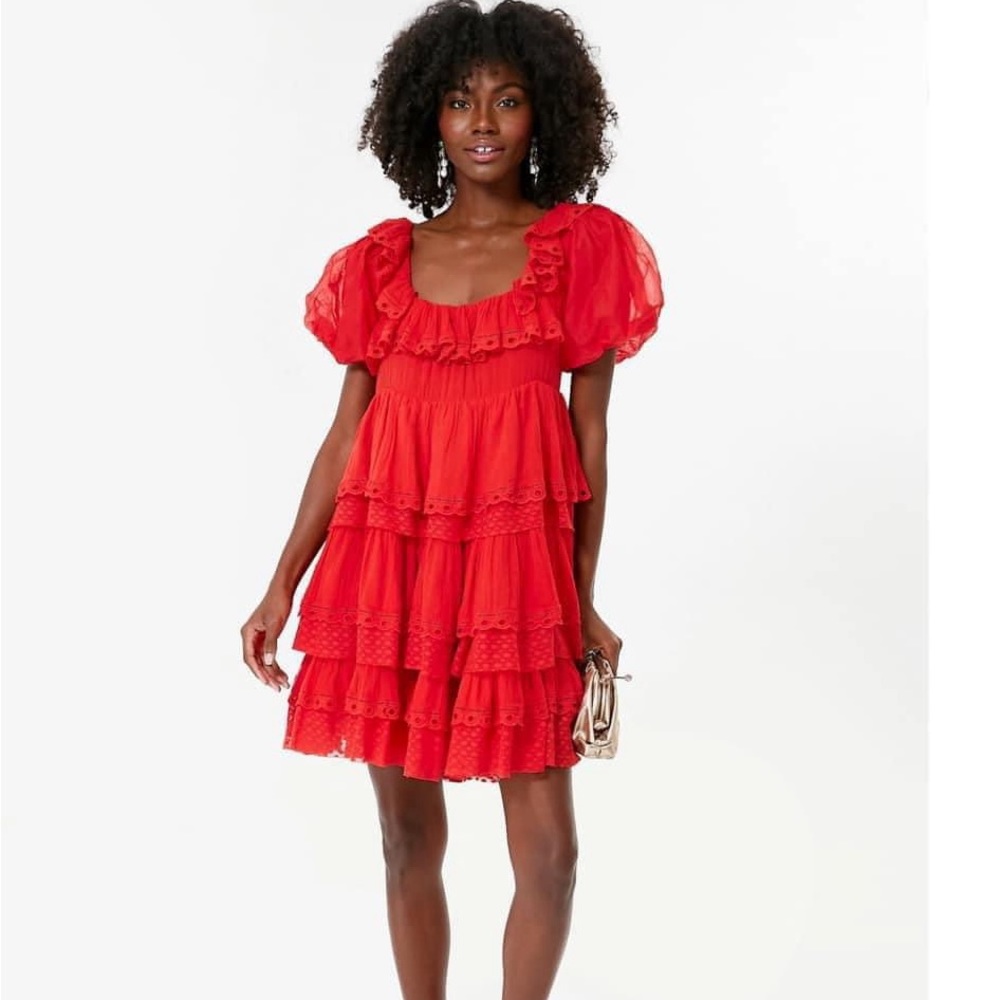 Innika Choo red Dress Size 2 = Medium 8-10 New with tags